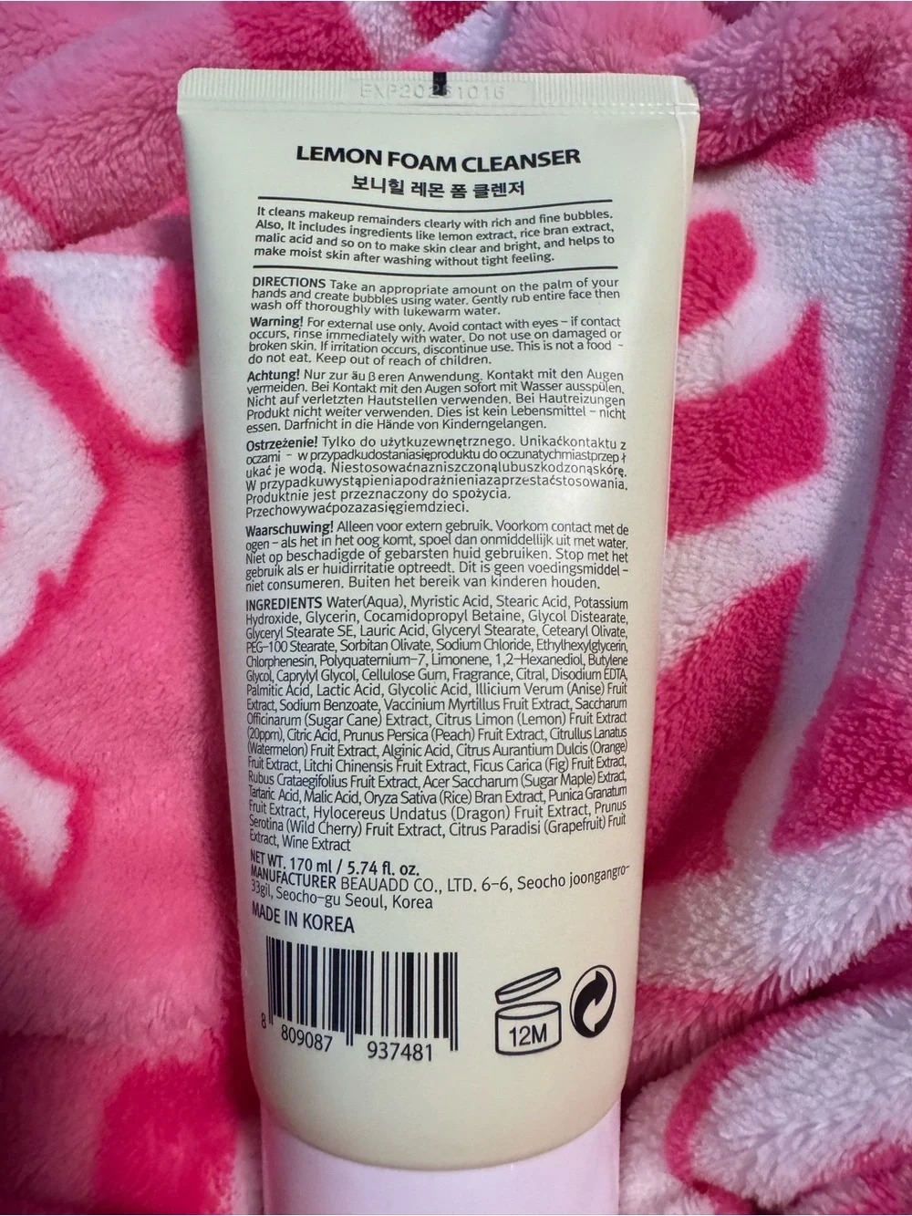 BONNYHILL Lemon Foam Cleanser - New sealed